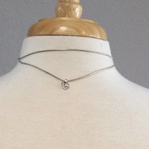 Unbranded Double Strand Diamond Rhinestone Necklack